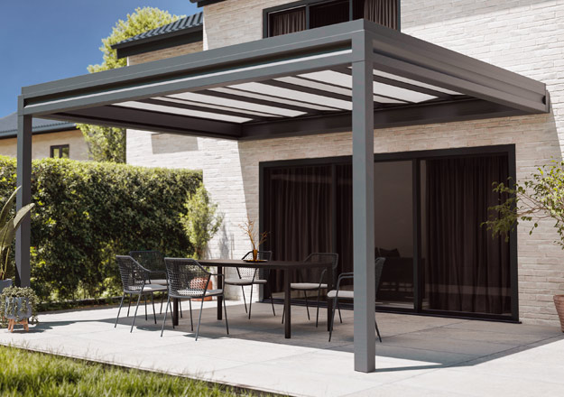 pergola bioclimatique éclairage leds